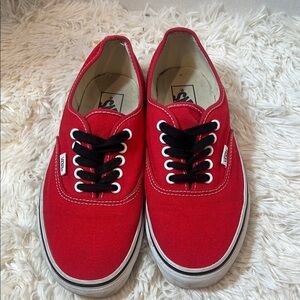 Vans Rad red lace up sneakers. Size 9.5 womens